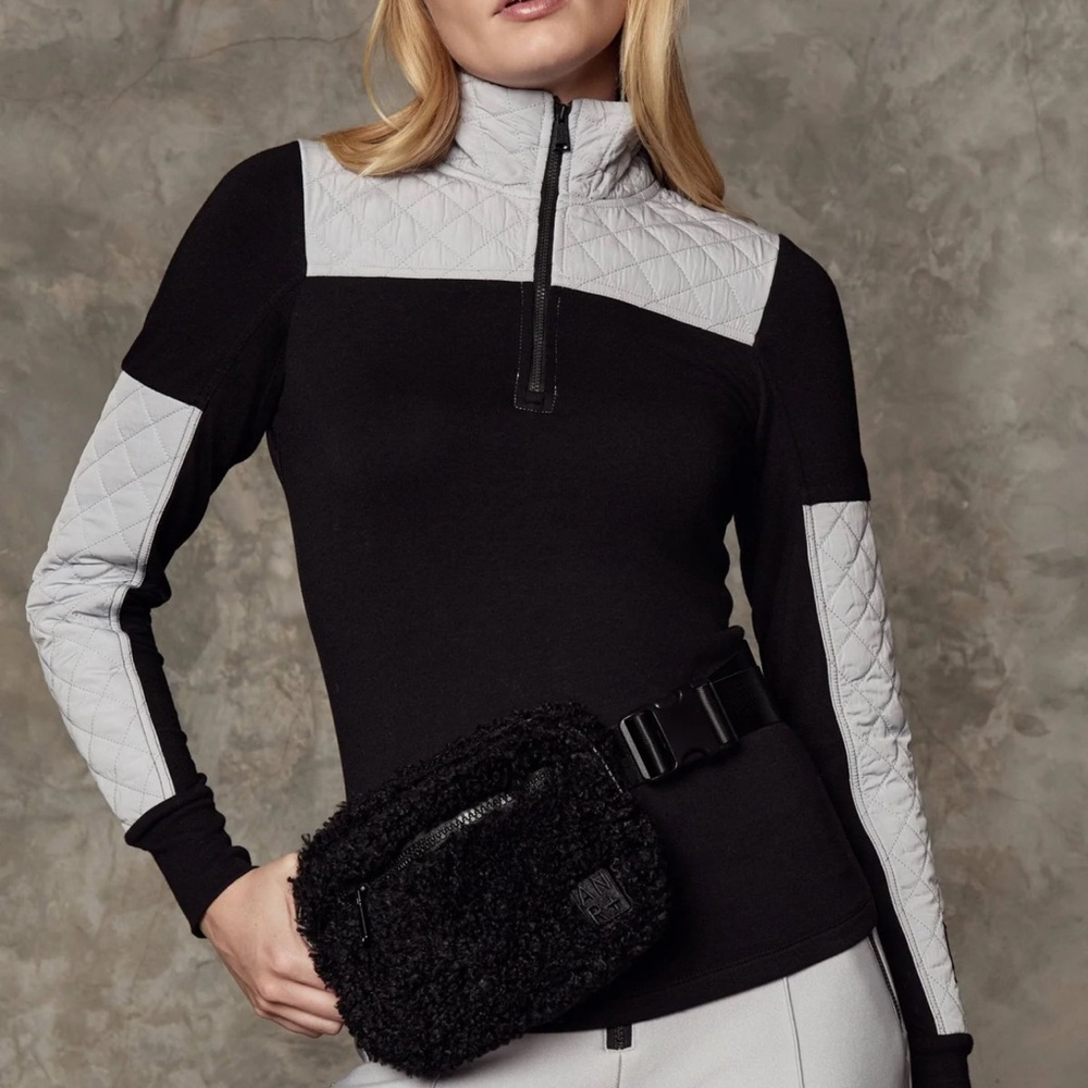 Alp N Rock Black and Silver Quilted Pullover